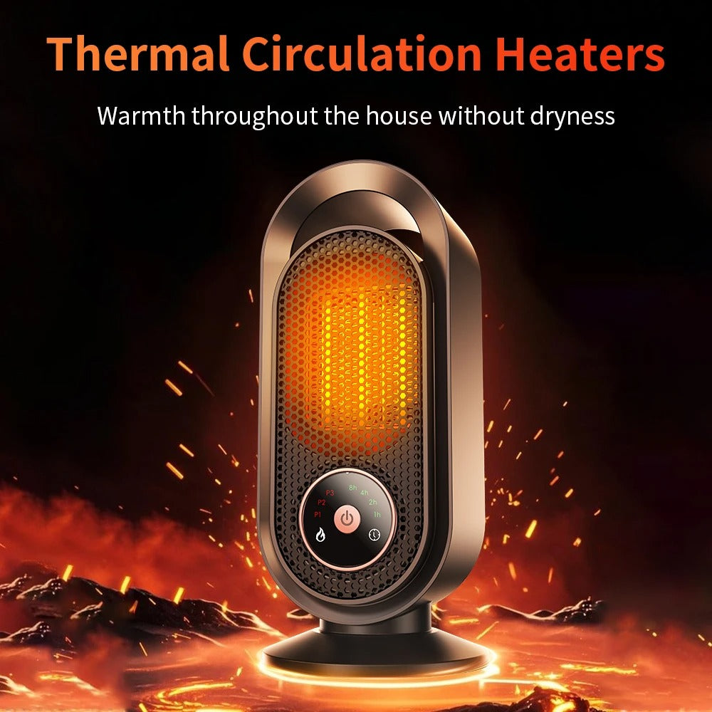 1500W Electric Heater Portable Desktop heater small household Heater cooling and heating PTC quick heating With Remote Control