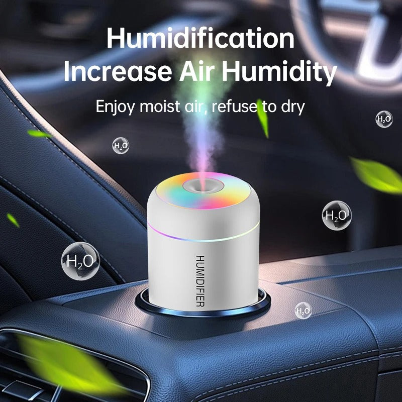 MistAura Mini USB Humidifier – Car & Home Aroma Diffuser