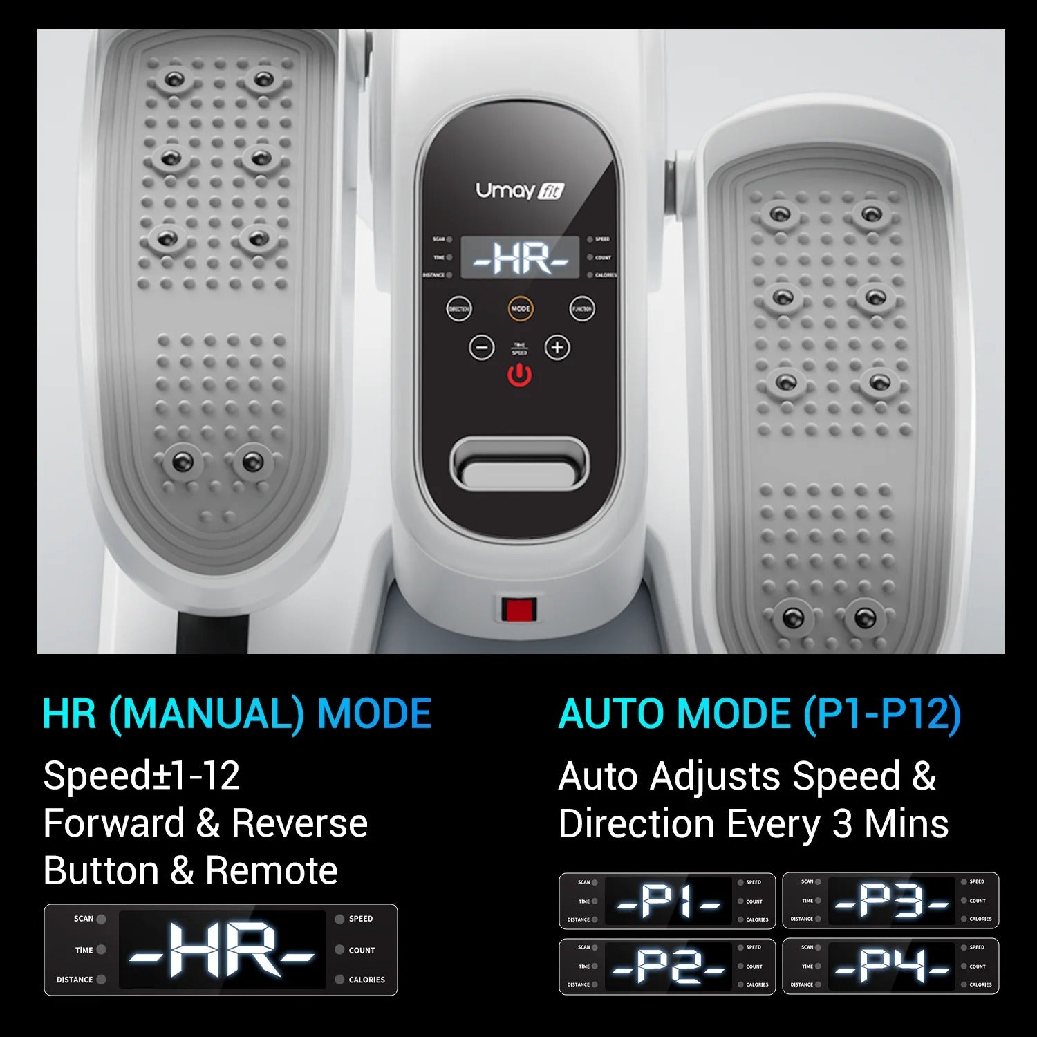 Quiet Portable Under Desk Elliptical for Seniors, Electric Seated Leg Exerciser with Remote – Compact Training Machine