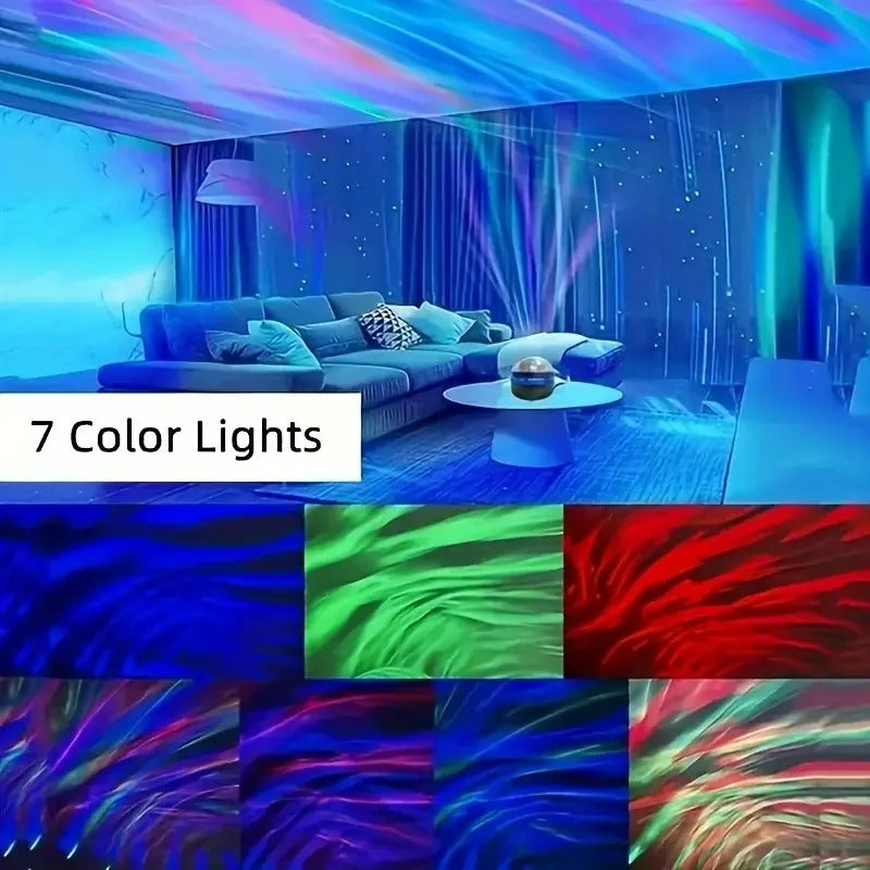 LED Projection Night Light with Remote Control, 7 Lighting Effects