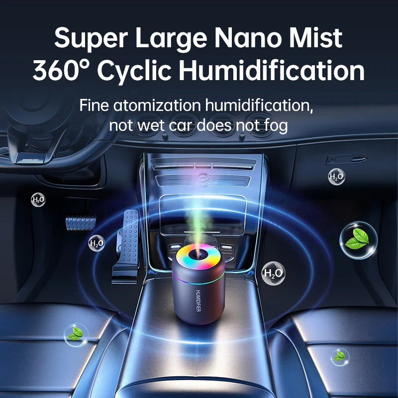 MistAura Mini USB Humidifier – Car & Home Aroma Diffuser