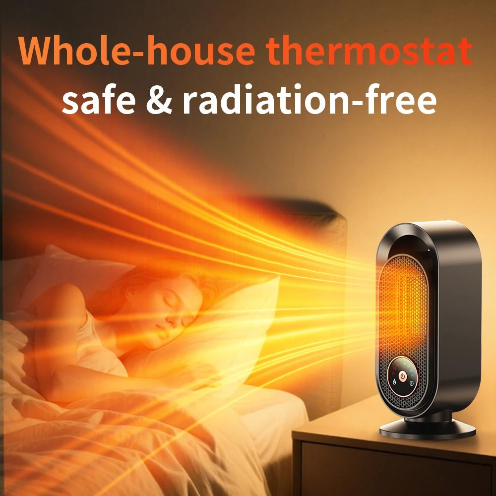 1500W Electric Heater Portable Desktop heater small household Heater cooling and heating PTC quick heating With Remote Control