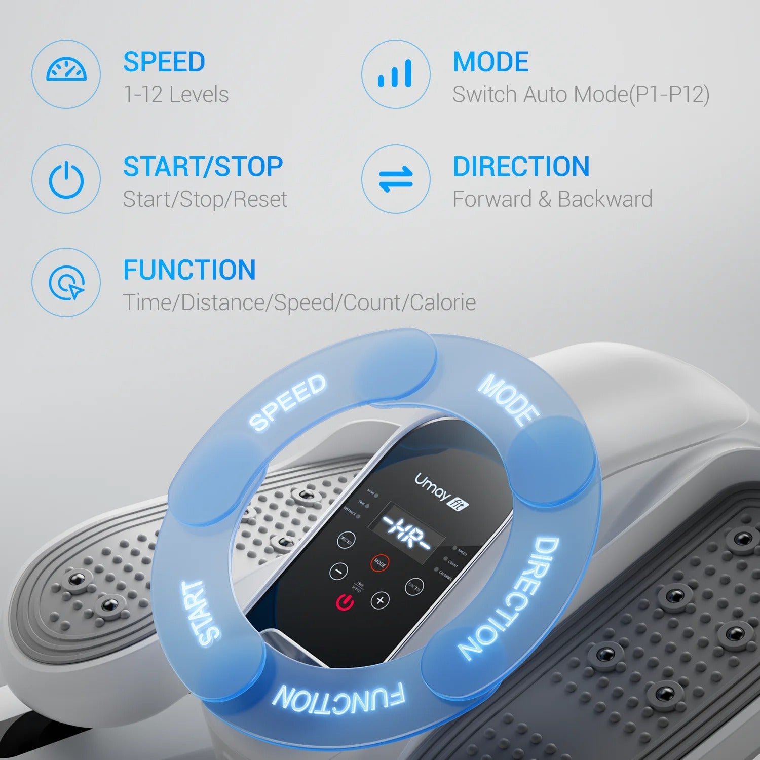 Quiet Portable Under Desk Elliptical for Seniors, Electric Seated Leg Exerciser with Remote – Compact Training Machine