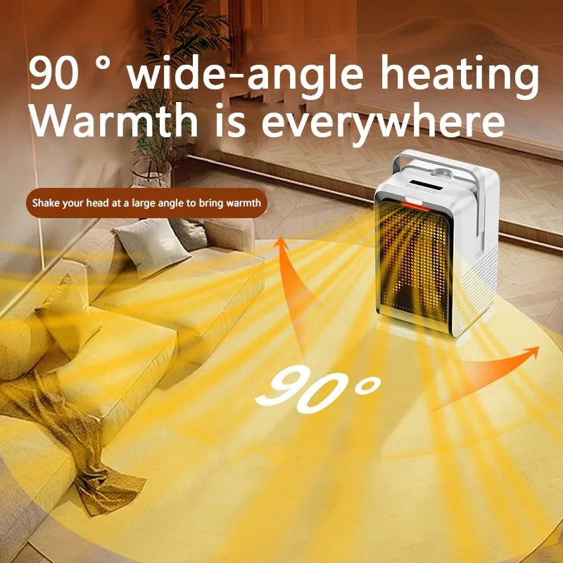 Heater Desktop 1000W Heater Cooling And Heating PTC Speed Belt Remote Control Large Air Outlet Fast Heating Multi Occasion Use