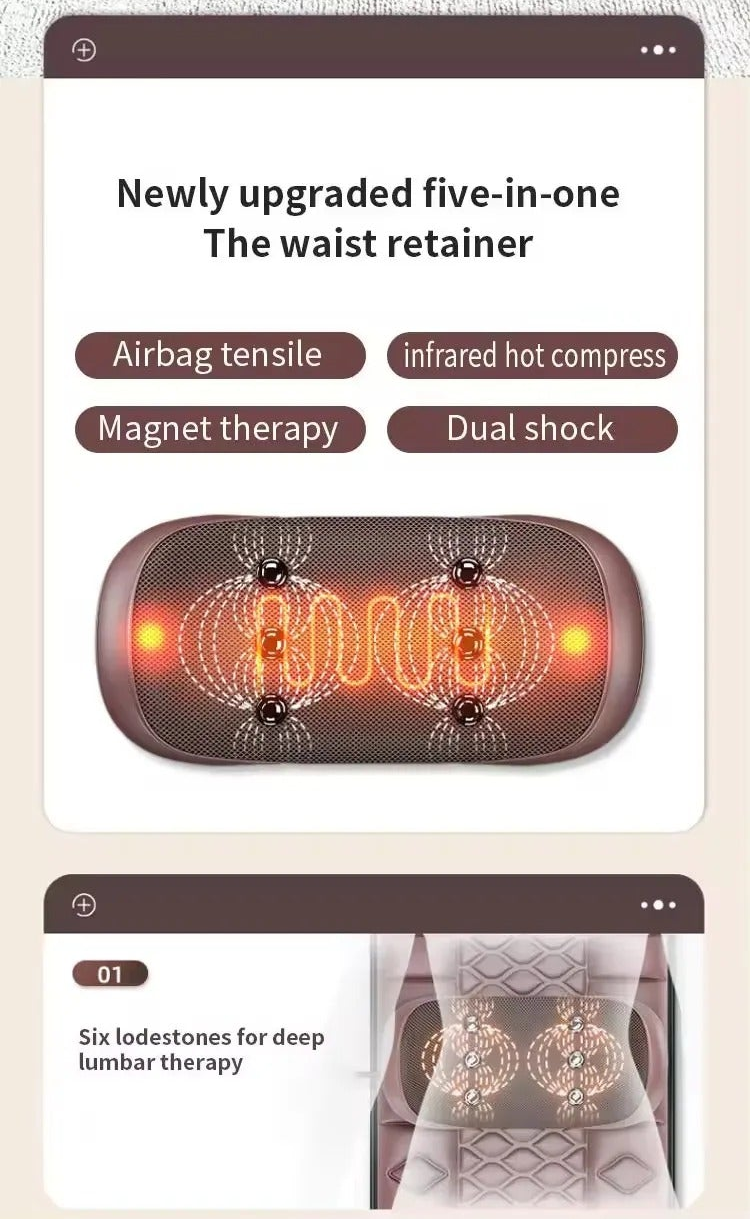 Full Body Heating Massage Mat – Stress Relief Cushion