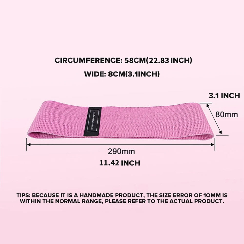 Women's Resistance Bands Stretch Bands for Fitness Yoga Squats and Butt Exercises Includes Three Resistance Levels