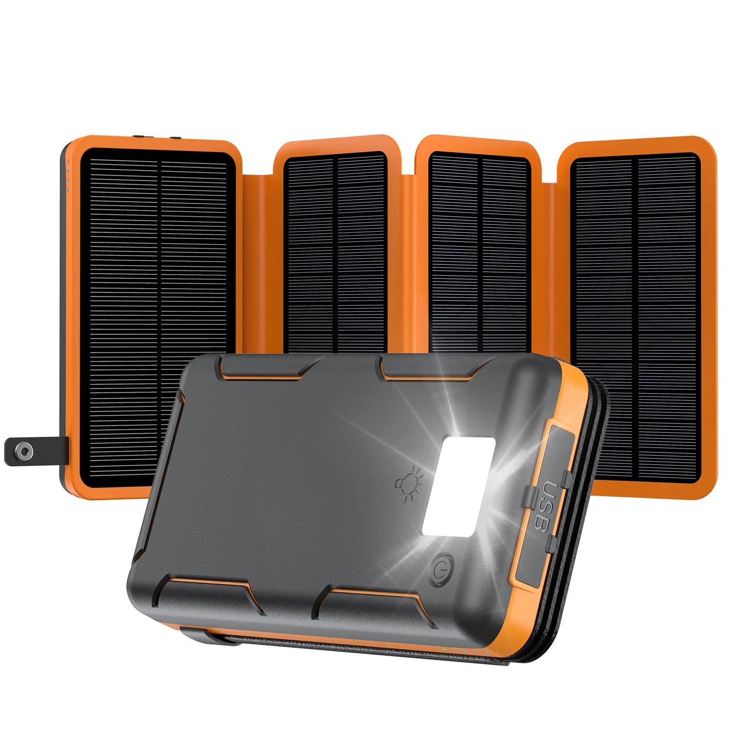 UltraCharge 50000mAh Solar Power Bank – Dual USB & Type-C Fast Charging for IOS & Android Outdoor Use