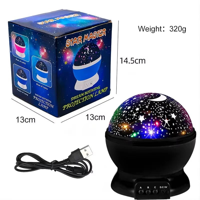LED Night Light Nebula Star Projector 360 Degree Rotation 12 Light Color Changing with USB Cable Romantic Gifts for Women Child